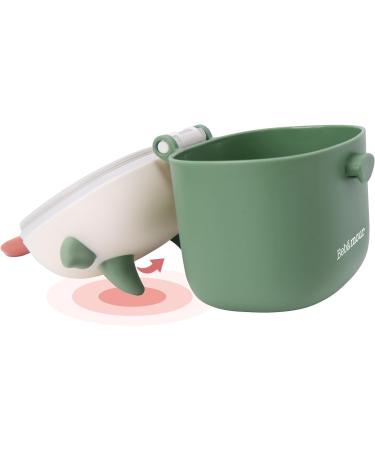Bebamour Baby Milk Powder Dispenser Pot - 230g Formula & Snack Dispenser - Light Green Cow Design - Buy Online on SooperMarket.com
