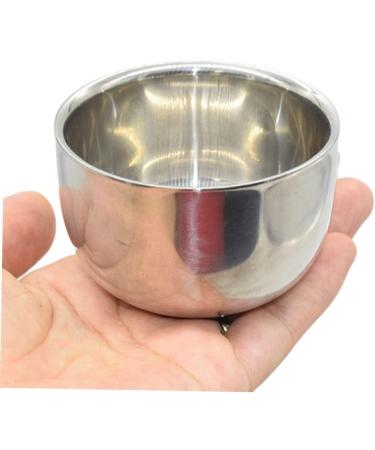 Angoily 2 STK Stainless Steel Impact Bowl for Hairdressers | Durable Double-Layer Shaving Cup & Mixing Container | Metal Stirring Bowls for Beard Care | 7.3x5cm - Buy Online on SooperMarket.com