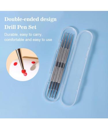 Dotting Tools 4PCS Professional Ball End Nail Art Tools Nail Art Brushes Detail Pen Nail Dotting Tool Design Tools Stailess Steel Dotting Pen Tool Rhinestone Picker Tool - Buy Online on SooperMarket.com