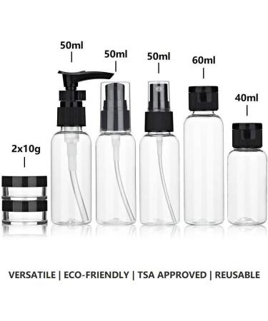 Travel Bottles Set - Leak-Proof TSA Approved Toiletry Accessories with Bag - 12-in-1 for Women/Men - Buy Online on SooperMarket.com