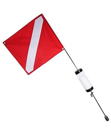 Scuba Choice Scuba Diving Spearfishing Free Dive Flag with Weight Float, 4' Large