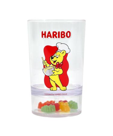 DO'HOME HARIBO Goldbear Cup - Funny Cup with Goldbear Charms Inside Gift Idea for HARIBO Candy Lovers Child Friends Adults & Coworkers BPA Free Drinking Cup | (200ml/6.76oz) - Red