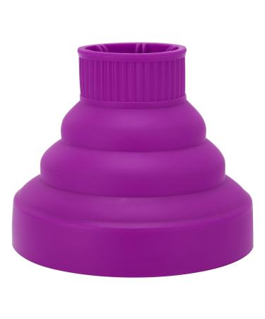 6Colors Foldable Hairdryer Diffuser Universal Collapsible Folding Hair Blower Diffuser Cover Fast Drying Blow Dryer Diffuser Attachment Styling Hairdressing Tool for Curly and Wavy Hair(Purple)