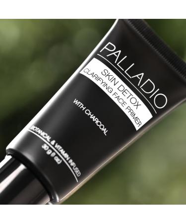 Palladio Skin Detox Charcoal Face Primer - Smooth Base Long Wear Flawless Makeup - 1 oz - Buy Online on SooperMarket.com