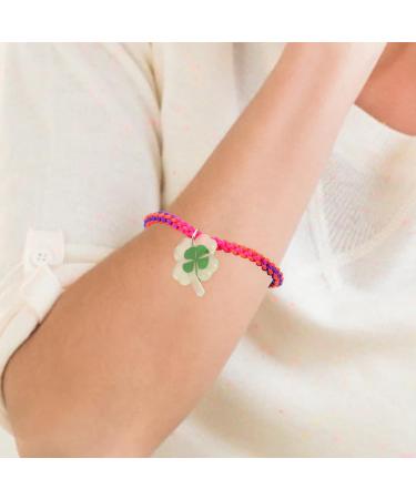 ABOOFAN 20 Pcs Bracelet Patrick Day Bracelet Fortune Wrist Chain Four Leaf Charm Bracelet Shamrock Bracelet Womens Gifts Dainty Bracelet Chain for Girl Miss Jewelry Spring Resin - Buy Online on SooperMarket.com