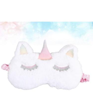 Buy Gatuida 2pcs Cute Sleeping Eye Mask - Cartoon Eye Cover for Women & Kids | Embroidered White Sleep Mask | Ideal for Travel & Relaxation - Buy Online on SooperMarket.com