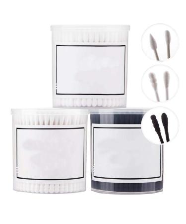 600 Counts Cotton Swabs Natural Double Tipped Organic Cruelty Free Ear Buds B03