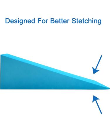 DEAYOU 2 Pack Yoga Foam Wedge  13" EVA Foam Incline Wedge  Stretch Slant Board Exercise  Improve Lower Leg Strength  Calf Raise Squat Block  Ankle Foot Stretcher  Knee Pad  Wrist Back Support  Blue - Buy Online on SooperMarket.com