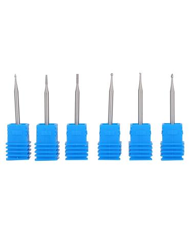 6pcs Tungsten Steel Electric Nail Art Drill Heads | Manicure Grinding Tools - 1.4mm - Buy Online on SooperMarket.com