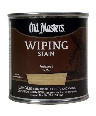 Old Masters Semi-Transparent Fruitwood Oil-Based Wiping Stain 0.5 pt.