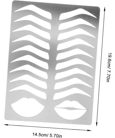 Gogogmee Eyebrow Template Eyebrow Stencil Eyebrow Shaping Tool Eyebrow Drawing Mold Eyebrow Draw Board Eyebrow Practice Stencil Brow Practice Tool Eyebrow Shape Mold Metal Eyebrow Mold - Buy Online on SooperMarket.com