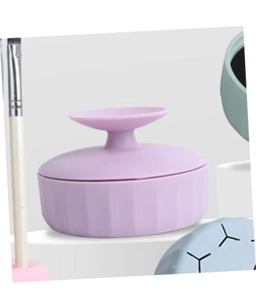VOSAREA 3pcs Makeup Brush Cleaning Box | Foldable Cleaning Mat & Scrubber for Effortless Brush Care - Shop Internationally - Buy Online on SooperMarket.com
