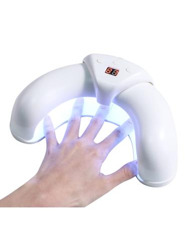 BS-MALL Gel UV LED Nail Lamp 36 W UV Nail Light with 3 Timer Setting Scalable Design Prevent Hands from Turning Dark White