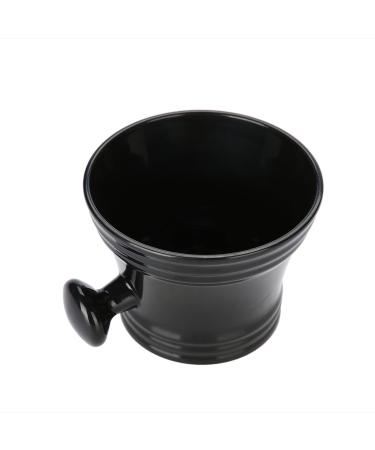 Shaving bowl and soap dish made of plastic shaving soap bowl foam shaving soap cream bowl men's shaving bowl (black)