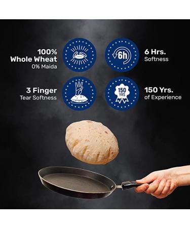 Pillsbury Chakki Fresh Atta | 100% Pure and Natural | Full of Fibre | Make Rotis & Chappatis | Traditional Indian Flour | Nutritious | Healthy | Vegetarian | 5 KG Bag (Pack of 2) - Buy Online on SooperMarket.com