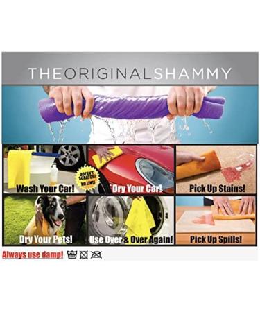 3pk German Shammy Towels Super Absorbent Chamois Cloths 20x27 Inch - Orange - Buy Online on SooperMarket.com