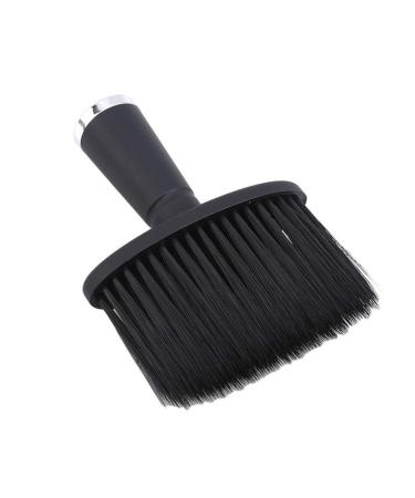 1 Piece Barber Brush Neck Duster Brush Hair Cutting Neck Duster Brush Neck Face Hair Cleaning Brush Hair Grooming Shaving Sweeping Brush(Black Silver)