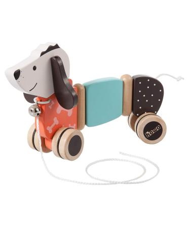 howa pull-along toy dog Fidi made of wood 6015