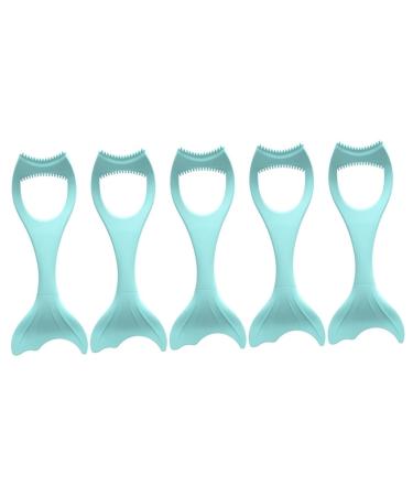 Mipcase 5pcs Mascara Brush Stickers Eyeliner Pencil Eye Shadow Lash Shield Guard Marscara Tool Silicone Eyeliner Tool Eyeliner Stencils Wing Tips Eyeshadow Make up Major 15X5.7CMx5pcs Bluex5pcs