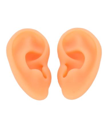 Acupuncture Ear Model Clear Structure 2 Pieces Flexible Ear Mold for Training