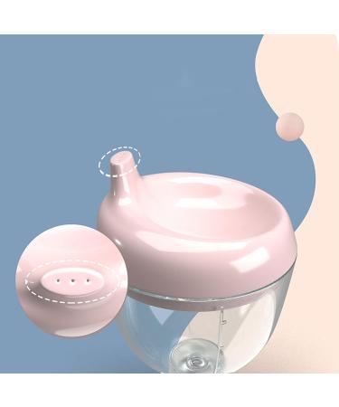 Kaiwern Pink Plastic Goblet Cup | Baby Sippy Cup Wine Glass | Beverage Mug Milk Bottle with Lid for Kids - Birthday Party Celebration - Buy Online on SooperMarket.com