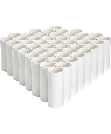 48 Pack Cardboard Tubes for Crafts, Empty Toilet Paper Rolls (1.6 x 4 Inches) - DIY Projects for Classroom - White - Buy Online on SooperMarket.com