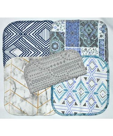 Moroccan Tile Flannel Kids Lunchbox Napkins 8x8 5 Pack - Washable & Reusable - Buy Online on SooperMarket.com
