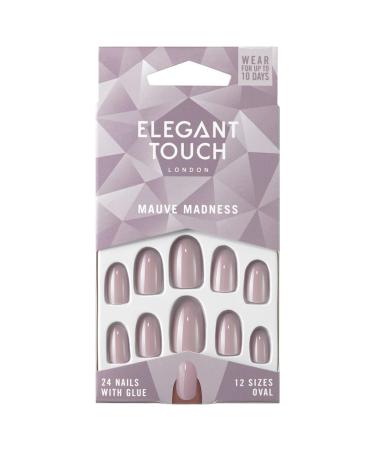 Elegant Touch Core Colour Nails Mauve Madness Purple 24 Count (Pack of 1)