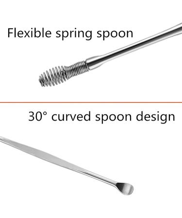 Professional 5 Set 30PCS Ear Wax Removal Kit - Reusable Spiral Ear Cleaner & Curette - Earwax Cleaner Tool - Multicolor - Buy Online on SooperMarket.com