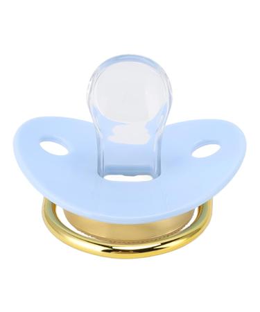 Non-Toxic Blue Baby Pacifier Set with Chain Clip | Perfect for Photo Shoots | International Shipping - Buy Online on SooperMarket.com