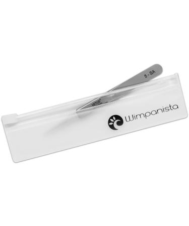 Eyelash Tweezers for Extensions | VETUS 5-SA Straight - 110mm | Premium Quality Individual Eyelash Application - Buy Online on SooperMarket.com