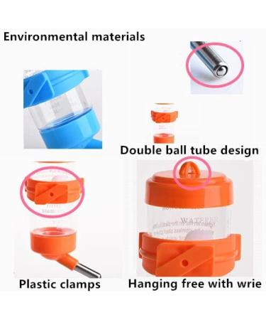 Hypeety 125ML Hamster Cage Water Bottle Feeder Bowl 1Pcs - Random Color | Ideal for Parrots, Mice, Rats, Gerbils - Buy Online on SooperMarket.com