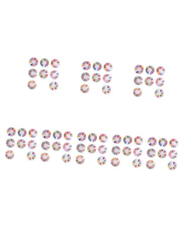 minkissy 64 Boxes Soft Pottery Nail Slices Diy Craft Flatback Sticker Patch 3d Polymer Clay