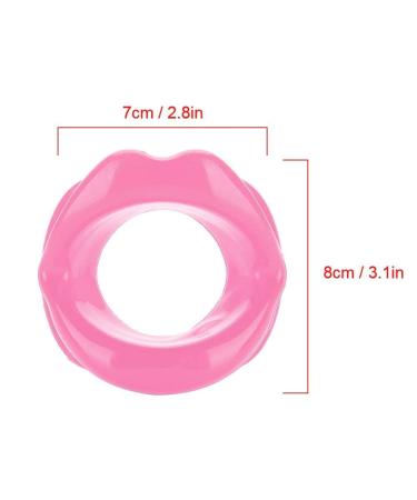 Lip Trainer Oral Exerciser Silicone Mouth Muscle Tightener and Anti-Wrinkle Tool - Pink - Buy Online on SooperMarket.com