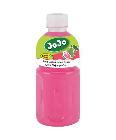 JoJo Pink Guava Flavoured Drink with Nata De Coco 320ml (Pack of 6) Guava 320 ml (Pack of 1)