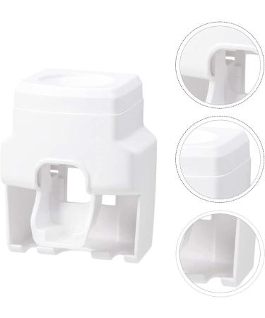 Elzey Wall-Mounted Electric Toothbrush Holder - Multi-Purpose Stand for Toothbrushes & Toothpaste - White | International Shipping Available - Buy Online on SooperMarket.com
