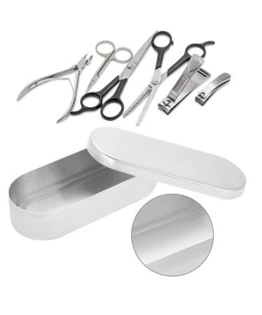 Sterilizer shell tooth nail sterilizer tools tooth cleaning glass manicure sterilizer accessories disinfection container manicure tools (16x5.5cm)