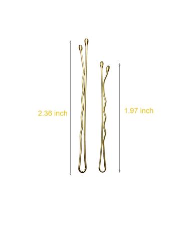 300 CT Hair Bobby Pins Set | Storage Box | 2.4 & 2 Sizes for Girls, Women | Blonde | Hair Accessories - Buy Online on SooperMarket.com