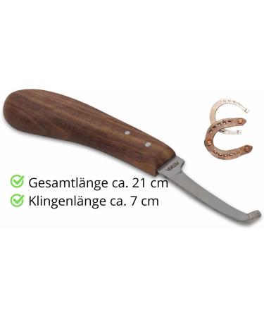 AMKA PRO Narrow Hoof Knife - Right Cutting Carbon Steel with Ergonomic Handle | Ideal for International Shipping - Buy Online on SooperMarket.com