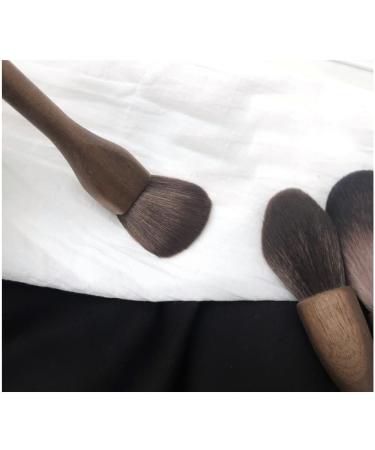 Buy Large Walnut Handle Kabuki Powder Brush - Soft Fiber Makeup Tool | Advanced Fashionable Design - Buy Online on SooperMarket.com
