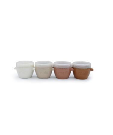 melii Snap & Go Pods 4oz Set of 4 Neutrals