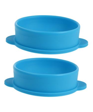 Stobok 8 STK Tool container for WACHSSET Hair removal wax heating bowl stirring bowls Waxing bowl container silicone bowl non-stick container hot pot bluex4stk 13.2x11cmx4pcs