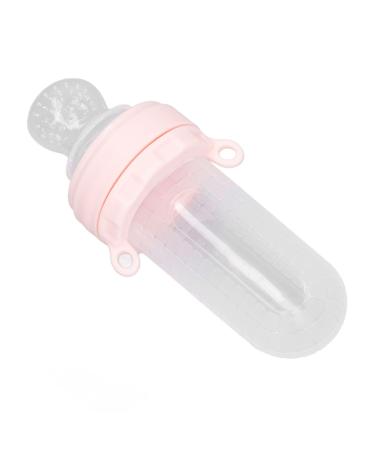 Baby food dispenser pacifier waterproof silicone baby food donor skin-friendly suffocated prevent dust density cover for one (pink)