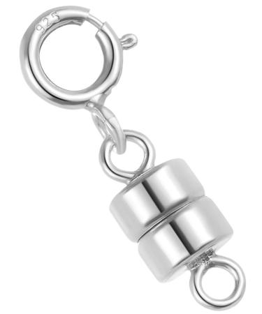 VIOSI Magnetic Necklace Clasps And Closures - Chain Extender Jewelry Clasp Converter - 14K Yellow Gold, Yellow Gold Filled or Sterling Silver 1 Piece .925 Sterling Silver
