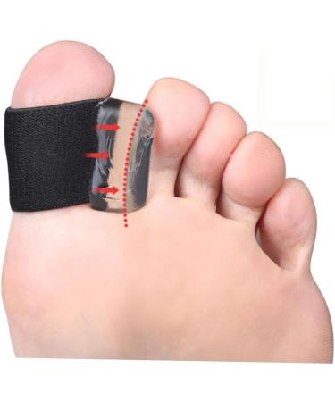 FOMIYES Orthopedic Toe Separator and Straightener - 4 Pairs, Flexible Bunion Corrector for Men and Women - Black, 2.5x2cm - Buy Online on SooperMarket.com