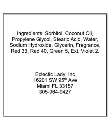 Sweet Pea Glycerin Soap - Eclectic Lady | 4 oz Bar for Luxurious Skin Care | International Shipping Available - Buy Online on SooperMarket.com
