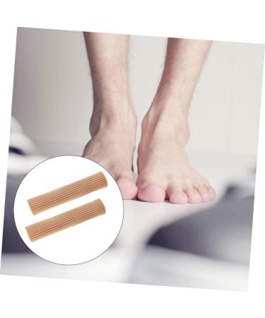 PLAFOPE 2pcs Gel Finger Toe Cover Thumb Protector - Elastic Silicone Wrap Bandages for Toe and Finger Support - Flesh Color - Buy Online on SooperMarket.com