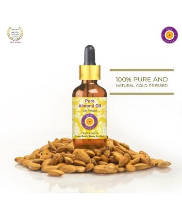 Deve Herbes Pure Almond Oil (Prunus dulcis) with Glass Dropper Cold Pressed 5ml (0.16 oz) - Buy Online on SooperMarket.com