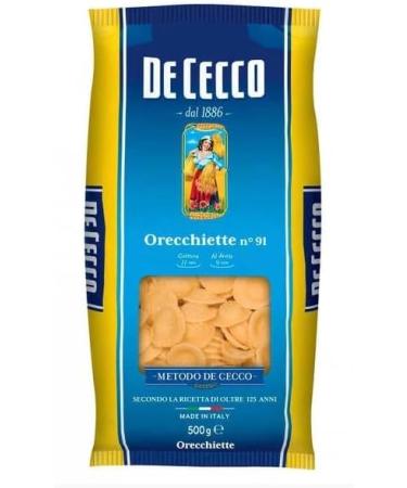 De Cecco Orecchiette n.91 (500g) - Pack of 3 - Buy Online on SooperMarket.com