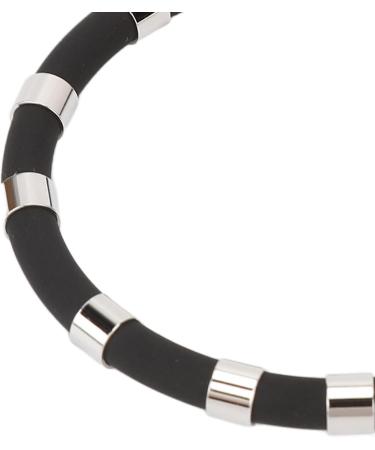 Buy Antistatic Bracelet - 8 Loops Silicone Waterproof Energy Balance Band for Winter Running (Black) | International Shipping - Buy Online on SooperMarket.com